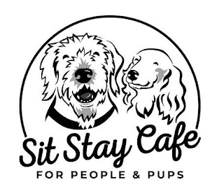 SIT STAY CAFE FOR PEOPLE & PUPS logo