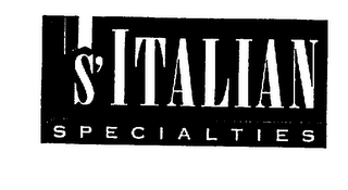 S'ITALIAN SPECIALTIES logo