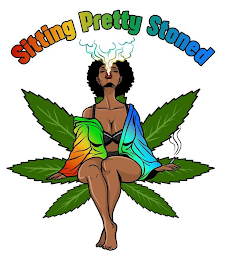 SITTING PRETTY STONED logo