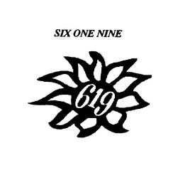 SIX ONE NINE 619 logo