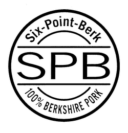 SIX-POINT-BERK SPB 100% BERKSHIRE PORK logo