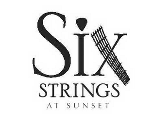 SIX STRINGS AT SUNSET logo