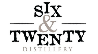 SIX & TWENTY DISTILLERY logo