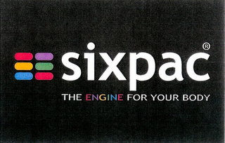 SIXPAC THE ENGINE FOR YOUR BODY logo