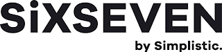 SIXSEVEN BY SIMPLISTIC. logo