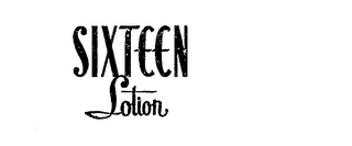 SIXTEEN LOTION logo