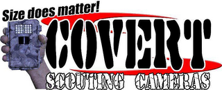 SIZE DOES MATTER! COVERT SCOUTING CAMERAS logo