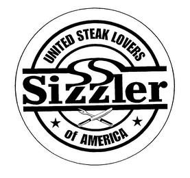 SIZZLER UNITED STEAK LOVERS OF AMERICA logo