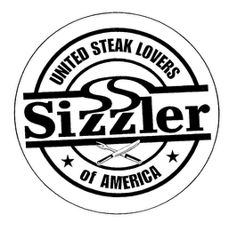 SIZZLER UNITED STEAK LOVERS OF AMERICA logo