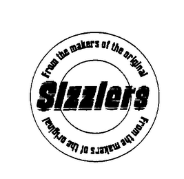 SIZZLERS FROM THE MAKERS OF THE ORIGINAL logo