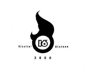 SIZZLIN' 16 SIXTEEN 2000 logo