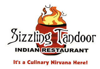 SIZZLING TANDOOR INDIAN RESTAURANT IT'SA CULINARY NIRVANA HERE! logo