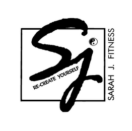 SJ RE-CREATE YOURSELF SARAH J. FITNESS logo