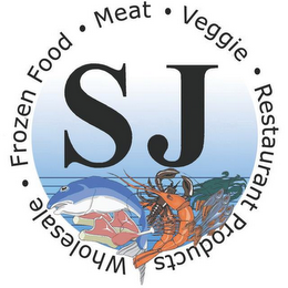 SJ WHOLESALE FROZEN FOOD MEAT VEGGIE RESTAURANT PRODUCTS logo