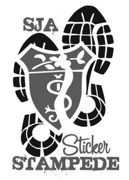 SJA STICKER STAMPEDE logo