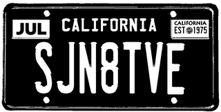 SJN8TVE JUL CALIFORNIA CALIFORNIA EST 1975 logo
