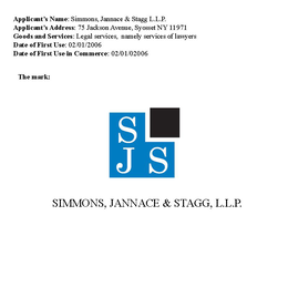SJS SIMMONS, JANNACE & STAGG, L.L.P. logo