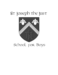 SJTJ ST JOSEPH THE JUST SCHOOL FOR BOYS logo