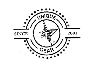 SJZ UNIQUE GEAR SINCE 2001 logo
