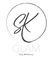 SK GLAM WIGS MAKEUP logo