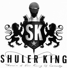 SK SHULER KING THERE'S A NEW KING OF COMEDY logo