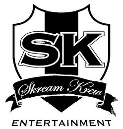 SK SKREAM KREW ENTERTAINMENT logo
