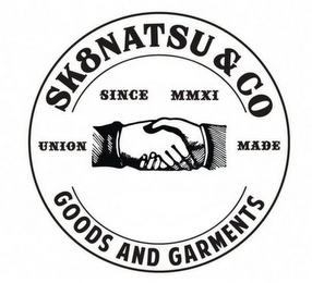 SK8NATSU & CO GOODS AND GARMENTS SINCE MMXI UNION MADE logo