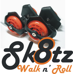 SK8TZ WALK N' ROLL logo