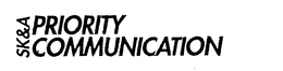 SK&A PRIORITY COMMUNICATION logo