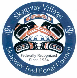 SKAGWAY VILLAGE SKAGWAY TRADITIONAL COUNCIL FEDERALLY RECOGNIZED SINCE 1934 logo