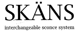SKANS INTERCHANGEABLE SCONCE SYSTEM logo