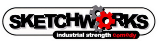 SKETCHWORKS INDUSTRIAL STRENGTH COMEDY logo