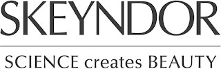 SKEYNDOR SCIENCE CREATES BEAUTY logo