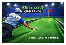 SKILL GOLF CHALLENGE PRECISION IS MONEY. logo