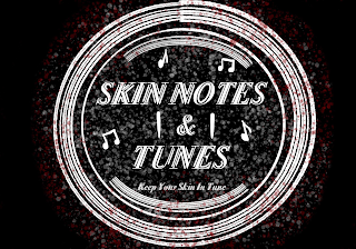 SKIN NOTES & TUNES KEEP YOUR SKIN IN TUNE logo