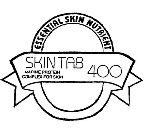 SKIN TAB 400 MARINE PROTEIN COMPLEX FOR SKIN ESSENTIAL SKIN NUTRIENT logo