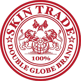 SKIN TRADE DOUBLE GLOBE BRAND 100% logo