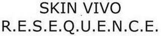 SKIN VIVO RESEQUENCE logo