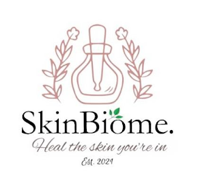 SKINBIOME. HEAL THE SKIN YOU'RE IN EST. 2021 logo