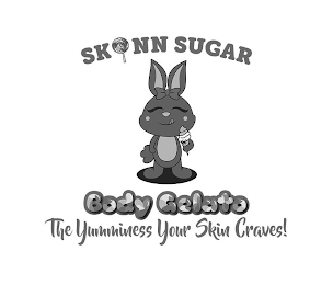 SKINN SUGAR BODY GELATO THE YUMMINESS YOUR SKIN CRAVES! logo
