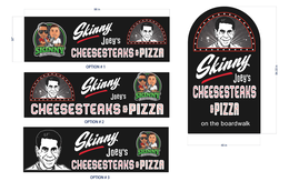SKINNY JOEY'S CHEESESTEAKS & PIZZA ON THE BOARDWALK logo