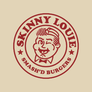 SKINNY LOUIE SMASH'D BURGERS logo