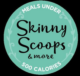 SKINNY SCOOPS & MORE MEALS UNDER 500 CALORIES logo