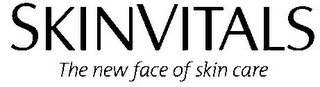SKINVITALS THE NEW FACE OF SKIN CARE logo