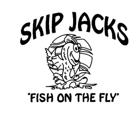 SKIP JACKS "FISH ON THE FLY" logo