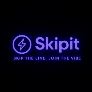 SKIP THE LINE. JOIN THE VIBE SKIPIT logo