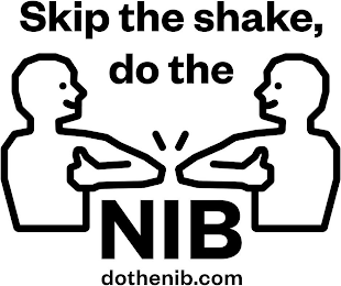 SKIP THE SHAKE, DO THE NIB, DOTHENIB.COM logo