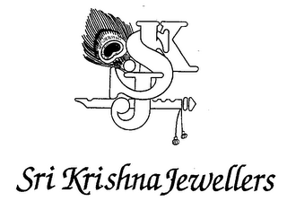 SKJ SRI KRISHNA JEWELLERS logo