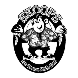 SKOOPS ICE CREAM MADE FUN! logo