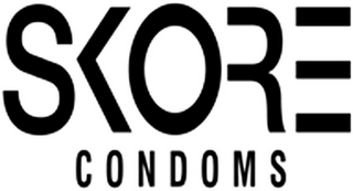 SKORE CONDOMS logo